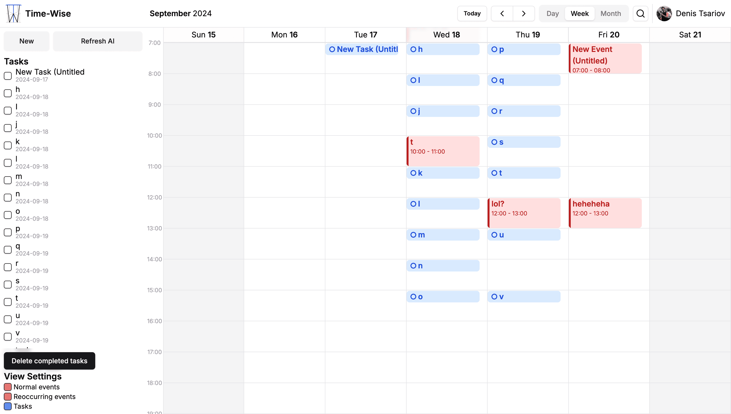 image of the calendar page